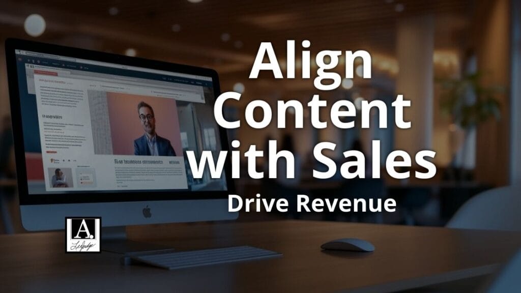 A. Lee Judge says Align Content with Sales