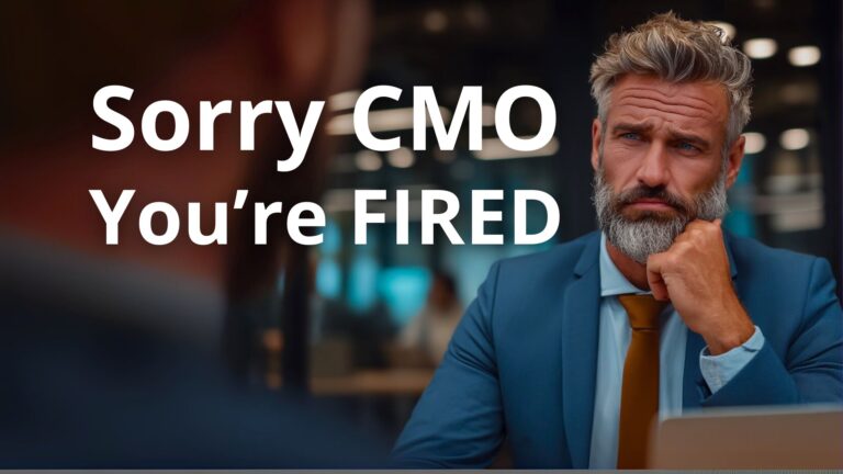 A CMO is getting fired